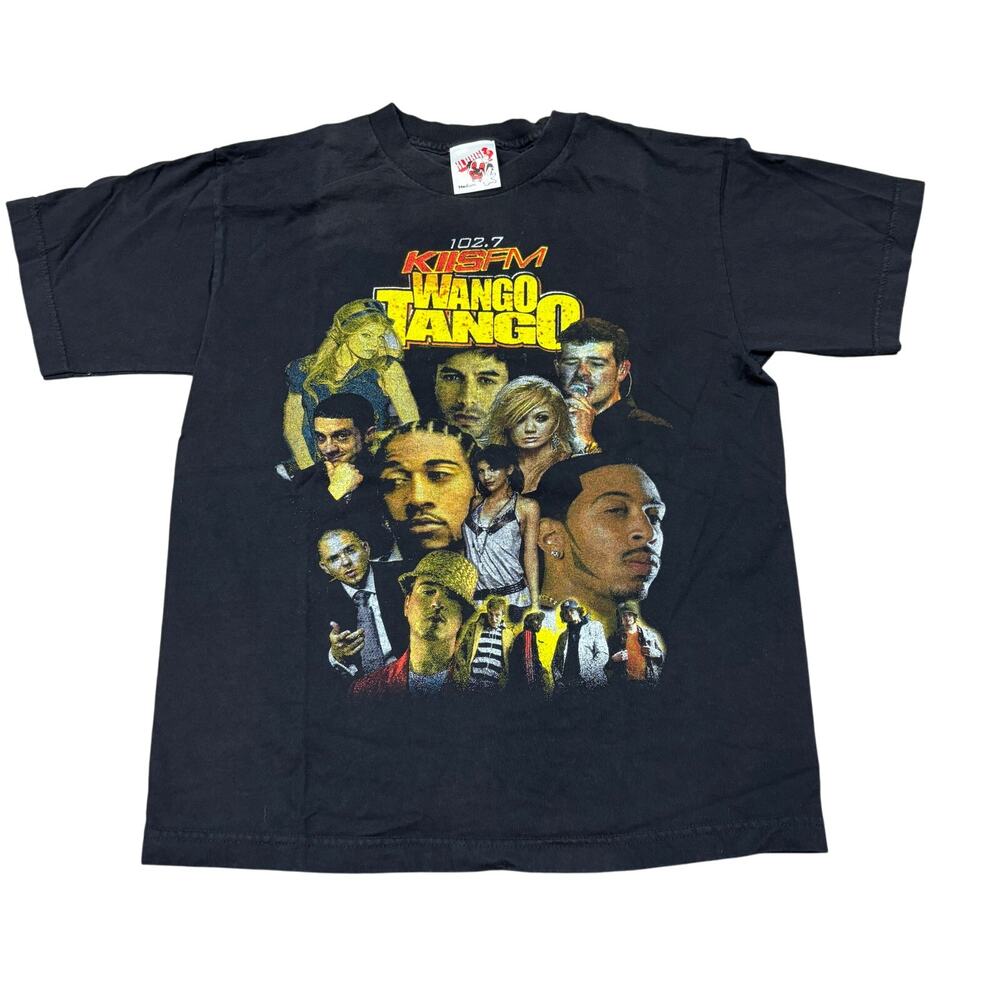 VTG 2007 Kiss FM 102.7 Wango Tango Shirt Men's M Ludacris Pitbull Fergie Rap Tee